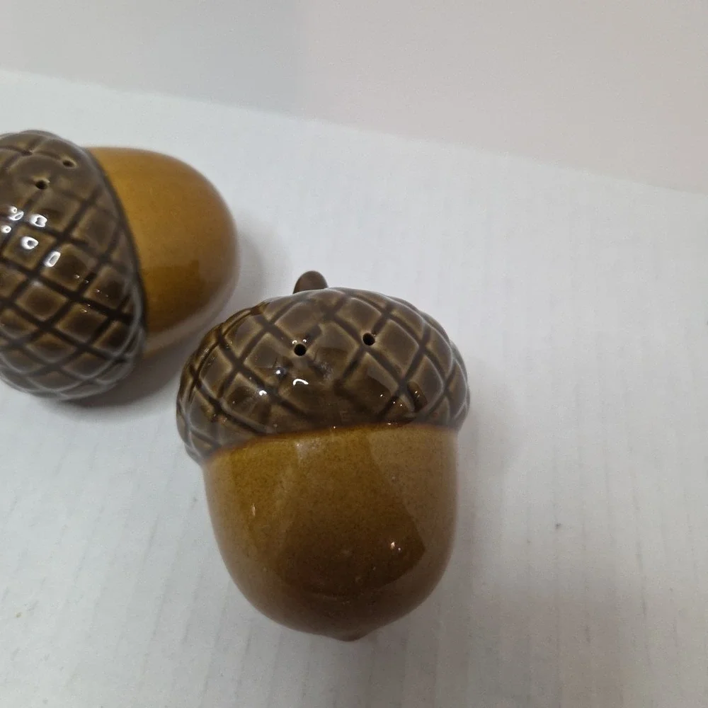 Acorn‎ Salt & Pepper Shaker Set Thanksgiving Fall Autumn